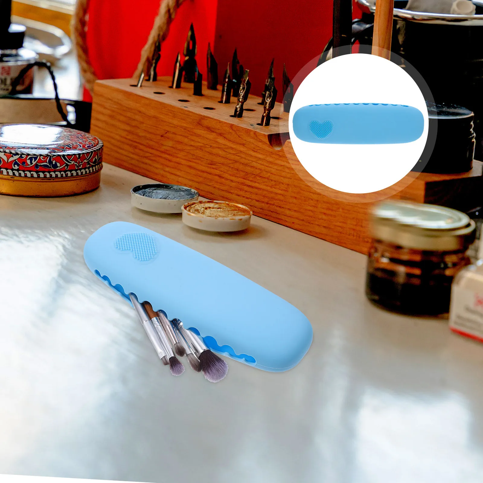 

Travel Makeup Brush Bag Small Bags Brushes Make-up Large Capacity Holder for Toiletry