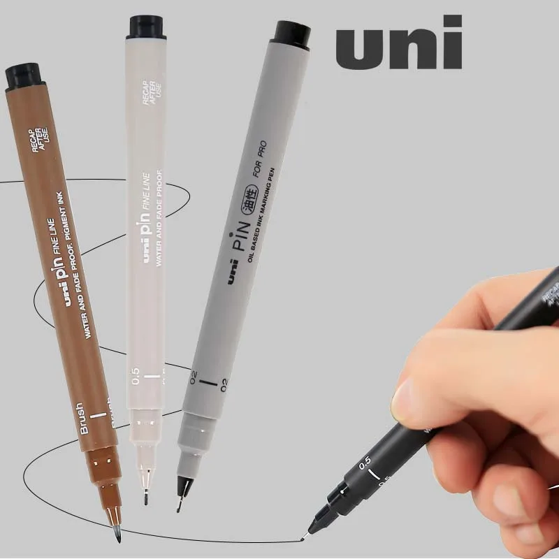 1Pc UNI drawing pen needle art student drawing hook line pen PIN-200 waterproof painting stroke drawing line design