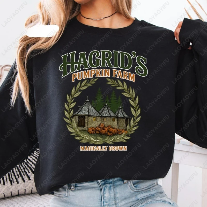 

Hagrid’s Cute Patch Men Women Pullover Halloween Lover Gift Spooky Season Pumpkin Farm Hoodie Vintage Classic Fashion Sweatshirt