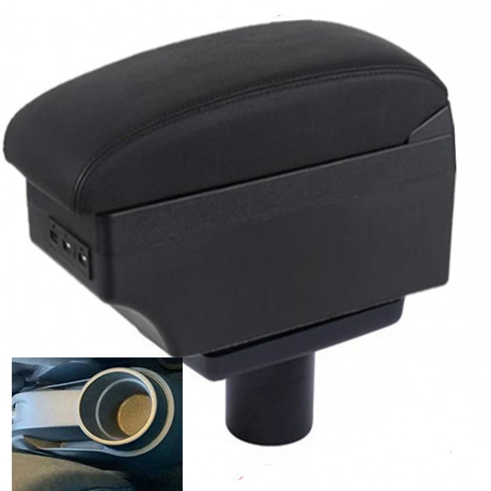 

For Seat Ibiza 6j 6L Armrest Box Car Center Console Storage Space Case Elbow Rest with Cup Holder USB Interface