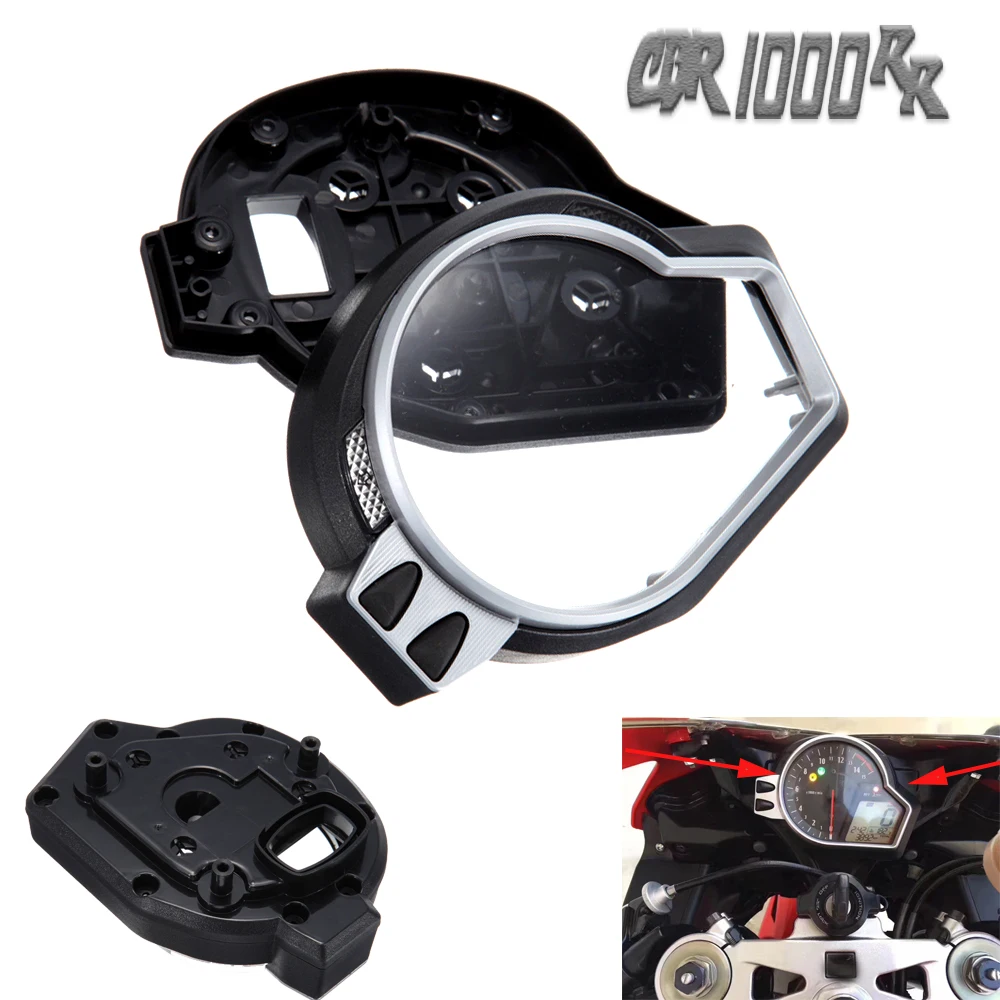 For HONDA CBR 1000 RR 1000RR CBR1000RR 2008 2009 2010 2011 Speedometer Instrument Case Gauge Odometer Tachometer Housing Cover view 2