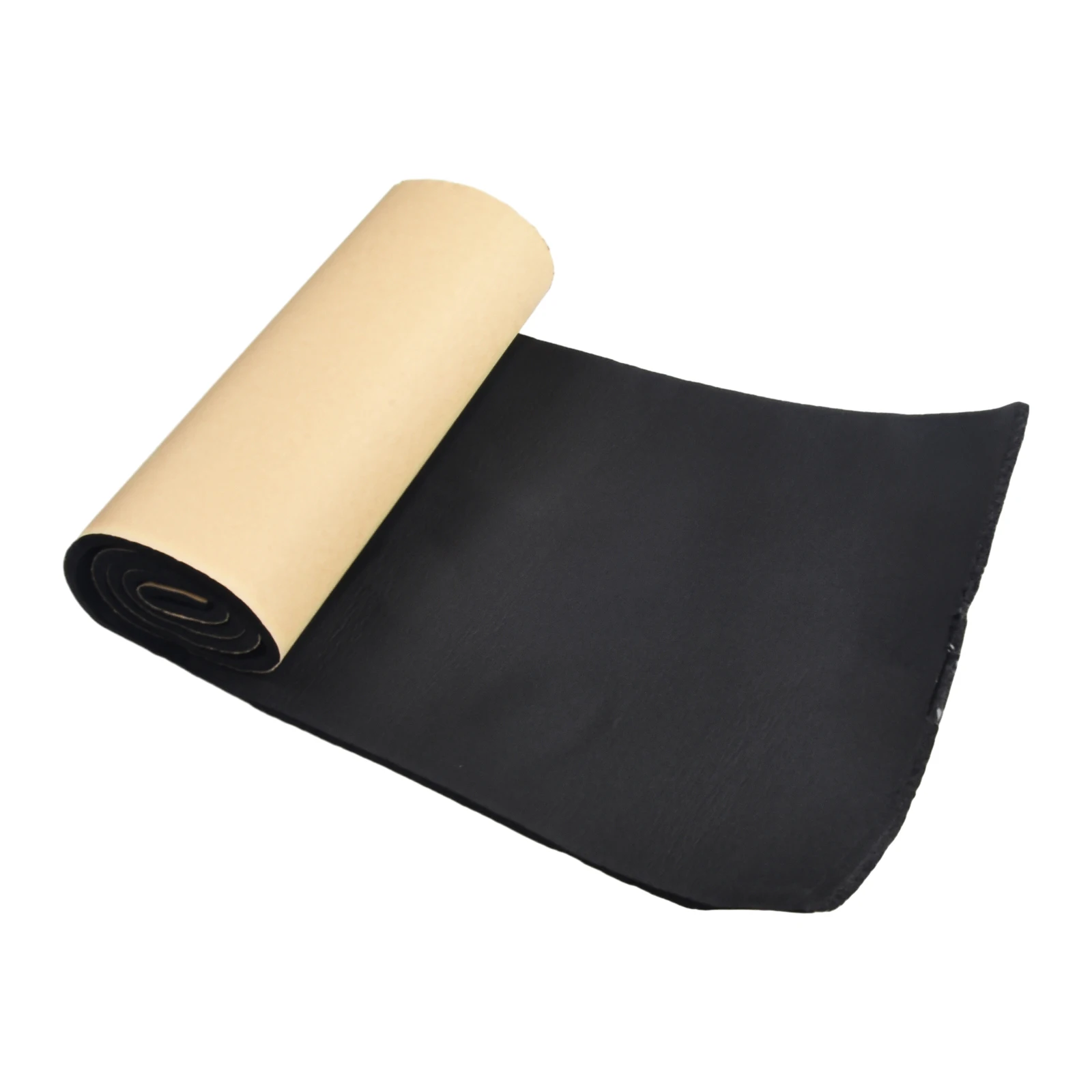 

1pc Car Door Protector Sticker Cover Decor Accessory 100x20CM Garage Wall Bumper Black 6mm Parking Practical New