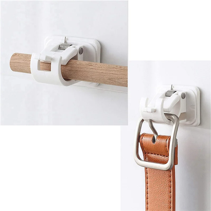 ABGR-18X Держатель стержня, зажим для труб, настенное крепление с самоклеющейся крышкой, без сверления, для трубки занавески для душа в доме, на кухне