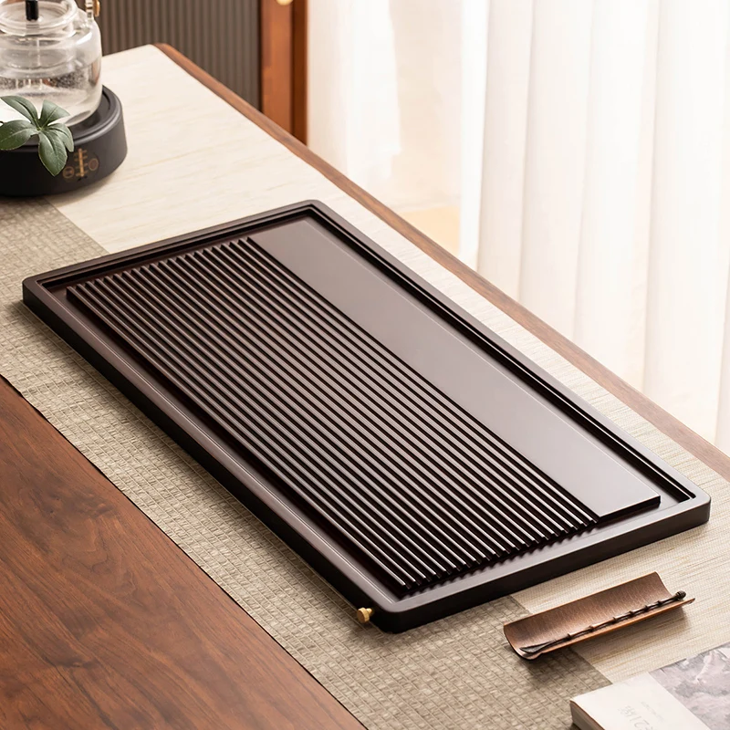 

Coffee Drainage Tea Tray Saucer Table Rectangle Serving Decorative Tea Tray Vintage Wooden Bandeja Madera Home Decorationgs