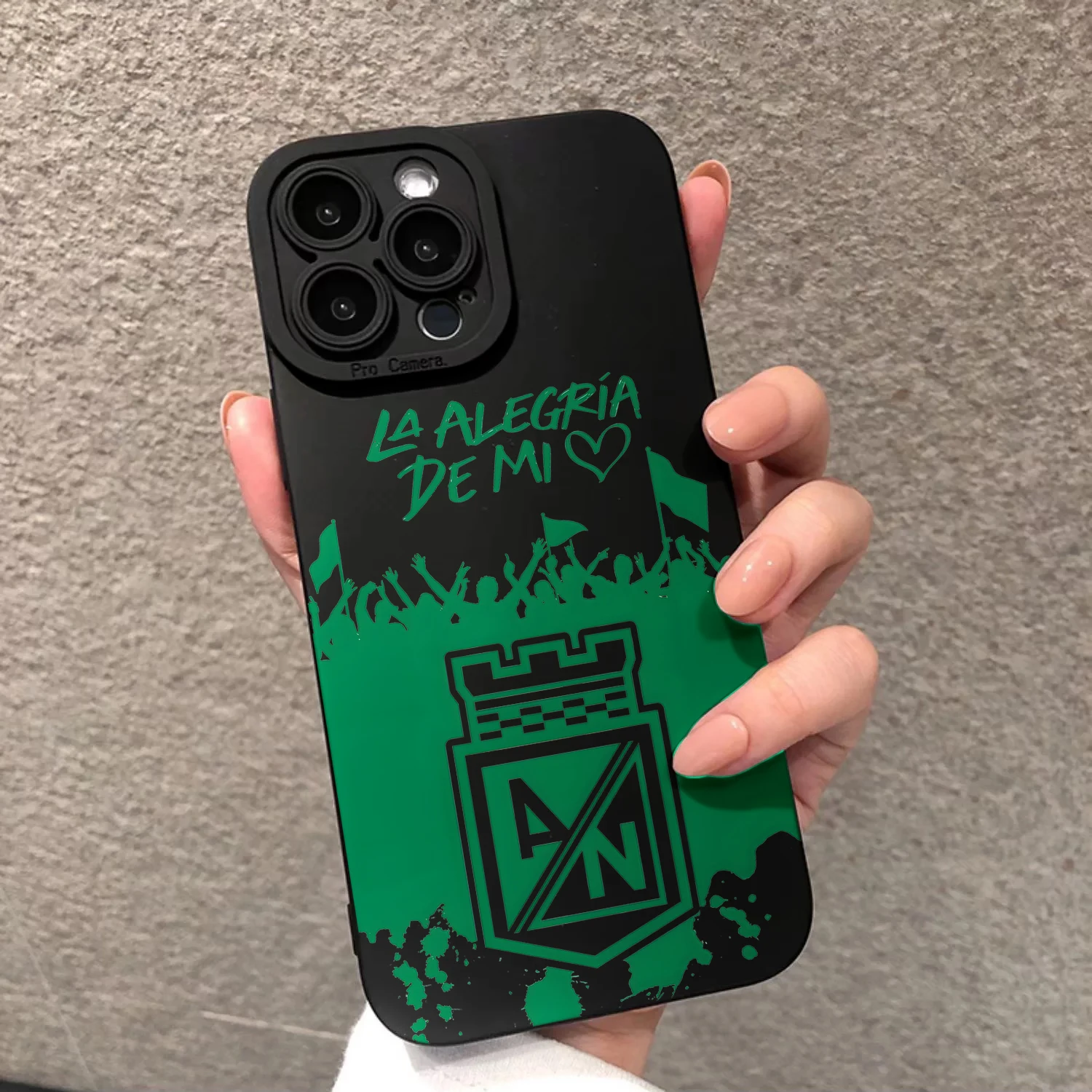 Atlético Nacional Spanische Positive Handyhülle für iPhone 15 Pro Max 14 12 13 11 16 15 17 Pro Max Plus Silikon Stoßfeste Hülle – Detail 3