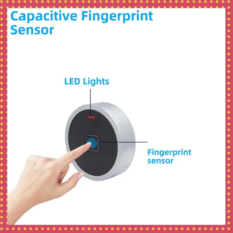 

B74A Round Style Integrated EM RFID Door Access Control Waterproof Metal Unlock Fingerprint/Pin Code Anti-Tamper Alarm