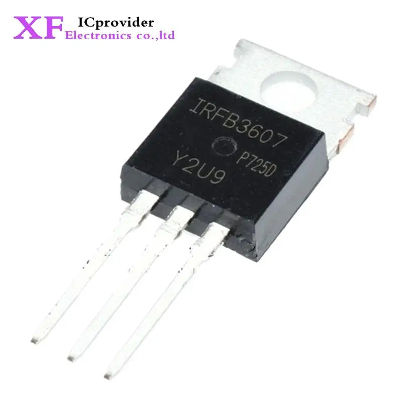  100pcs/lot IRFB3607PBF IRFB3607 MOSFET N-CH 75V 80A TO-220AB  best quality