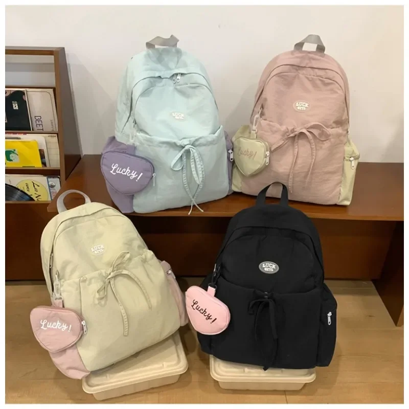 Cute College Style Ins Schoolbag Large Capacity Kawaii High School Students Treasure Commuting Joker College Students Backpack