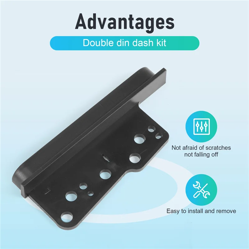 AEE5-Fit per Toyota 2 Double Din Fascia Facia Dash Kit Car Stereo Finiture laterali Staffe