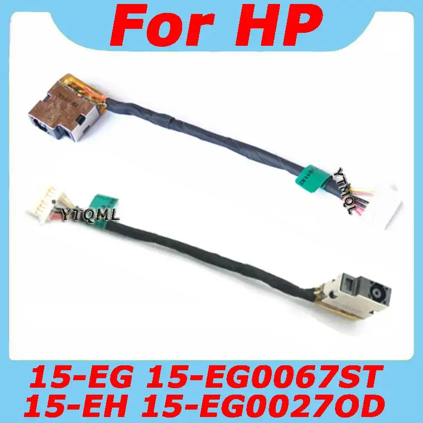 1-10Pcs New Laptop DC Power Jack Cable For HP 15-EG 15-EG0067ST 15-EG0027OD 15-EH Charging Port Connector