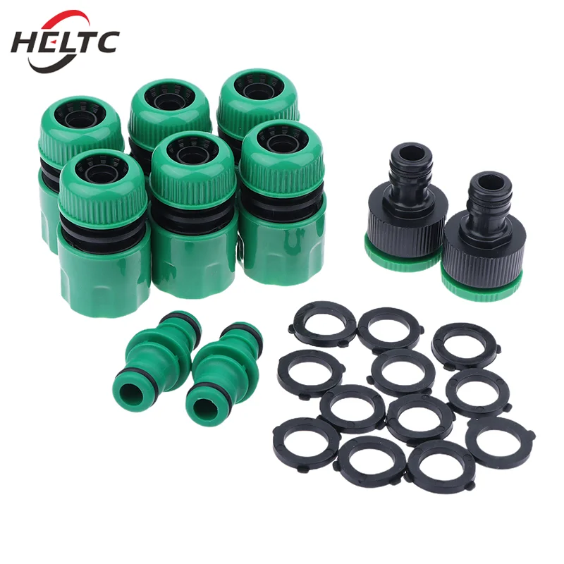 Garden Watering Hose PP Quick Connector 1/2” End Double Male Hose Coupling Joint Adapter Extender Set For Garden Hose Pipe