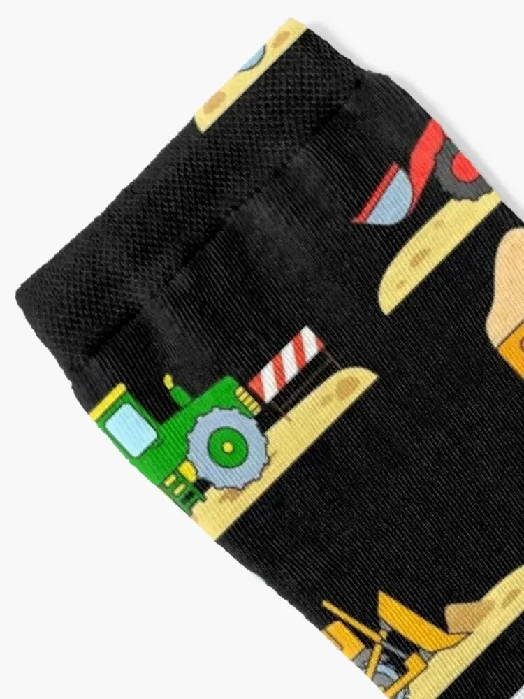 Construction Digger Dump Truck Bulldozer Concrete Mixer Socks tennis anime Novelties Girl'S Socks Men's