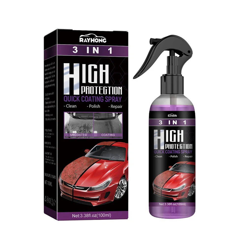 3 In 1 Quick Coating Spray High Protection Shine Armor Ceramic Car Wash Car Shield Coating Cleaning Nano Polishing Paint Wax