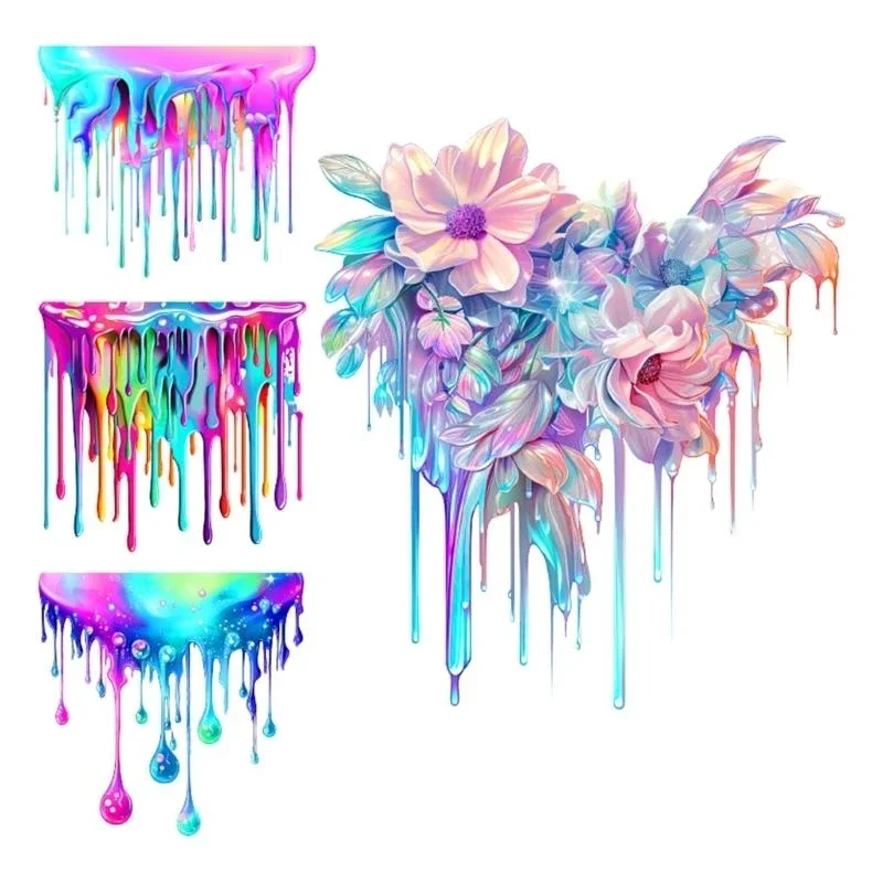 

E8BC personalizes Fluid Paint Car Sticker Colorful Fluid Auto Sticker excellent for Auto Enthusiasts Seeking Distinctive