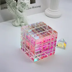 Magik Chroma Cube Crystal Sculpture Table Decoration Magic Chroma Cube