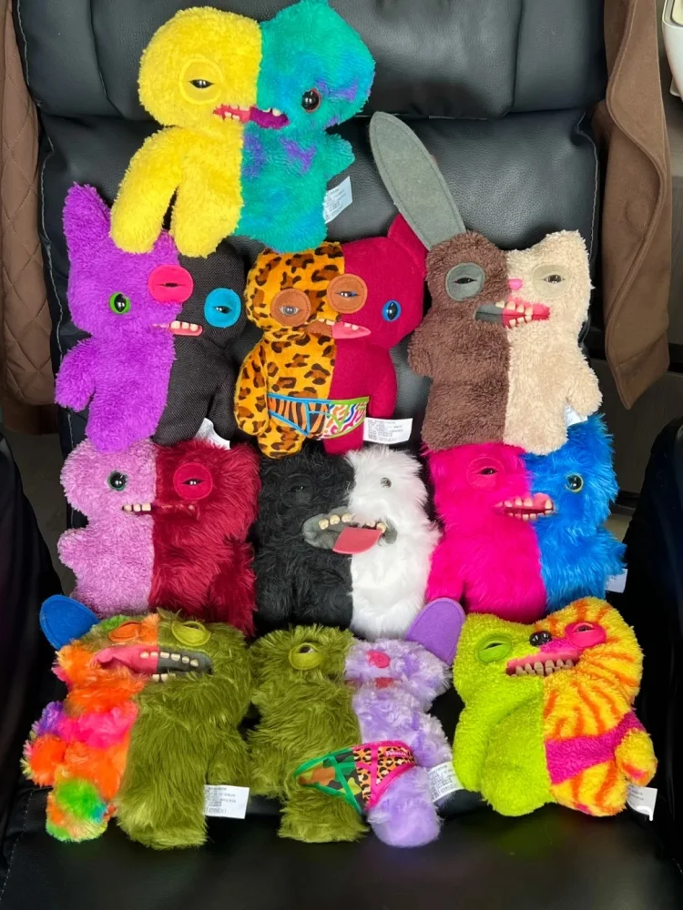 Original Fuggler Plush Toy Unny Ugly Monster Misfit Monsters Color Block Series Trendy Toys Stuffed Animal Funny Weird Ornament