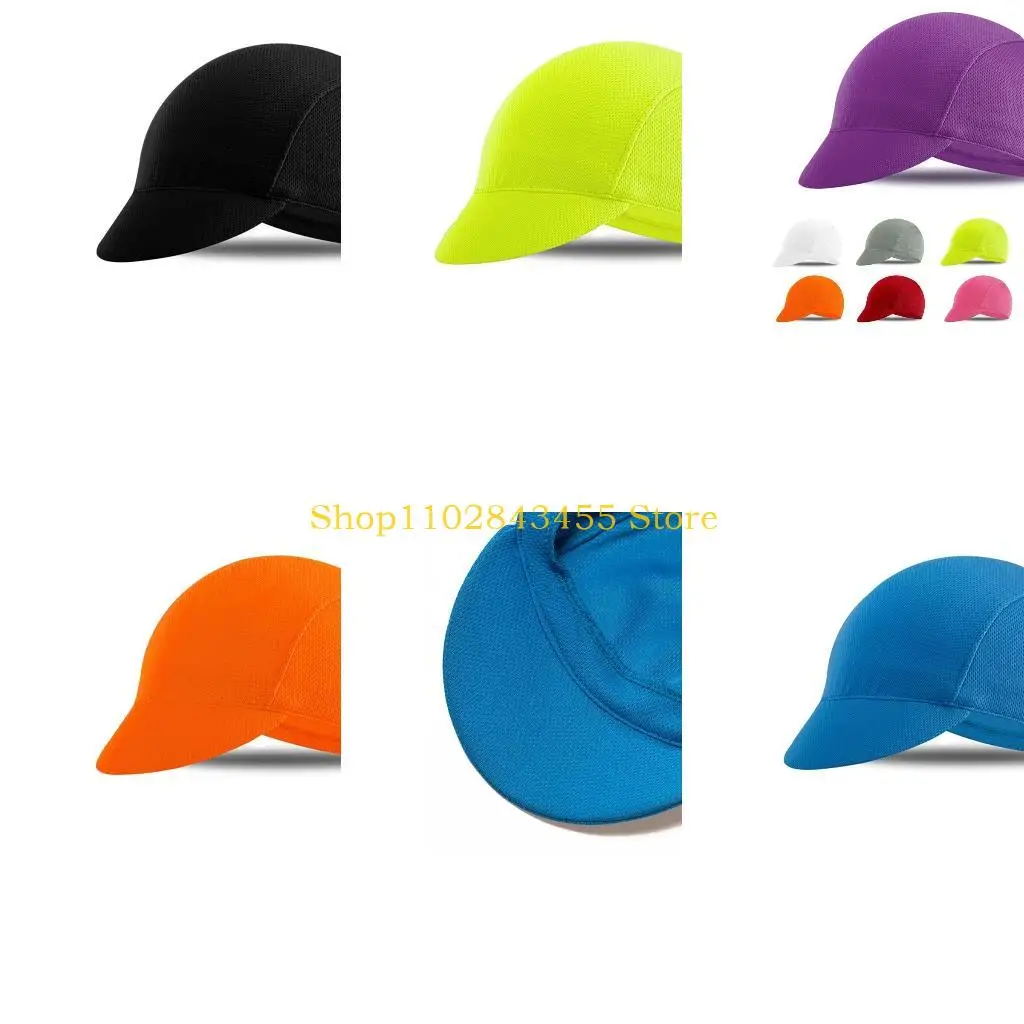 49MC Leichte Fahrradkappe, All-Match-Helmfutter, Sport, atmungsaktiv, staubdicht, Sonnenkappe für Männer, Frauen, Freunde