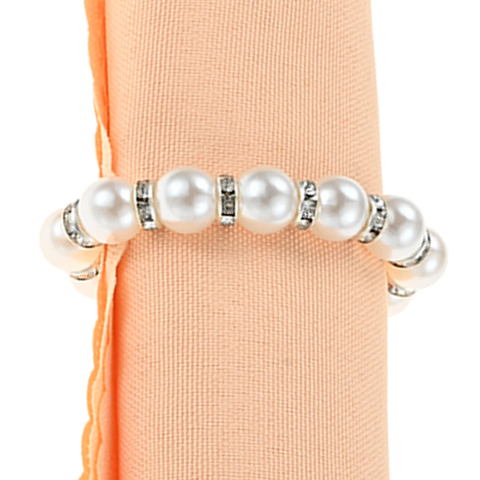 

100 шт., жемчужные кольца для салфеток, эластичные 34 мм/24 мм, украшение стола для свадьбы, праздника, дня рождения, банкета, вина, вечеринки