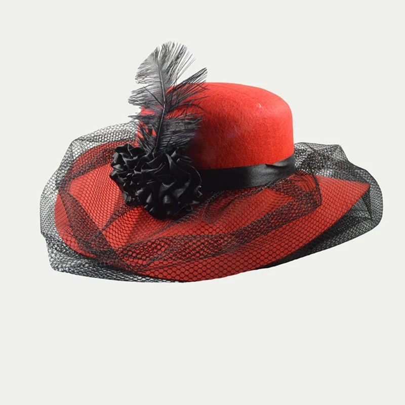 Church Fascinator Hat For Women With Net Church Hat Wedding Hat Tea Party Hat with Veil Hat Bridal Shower Hat