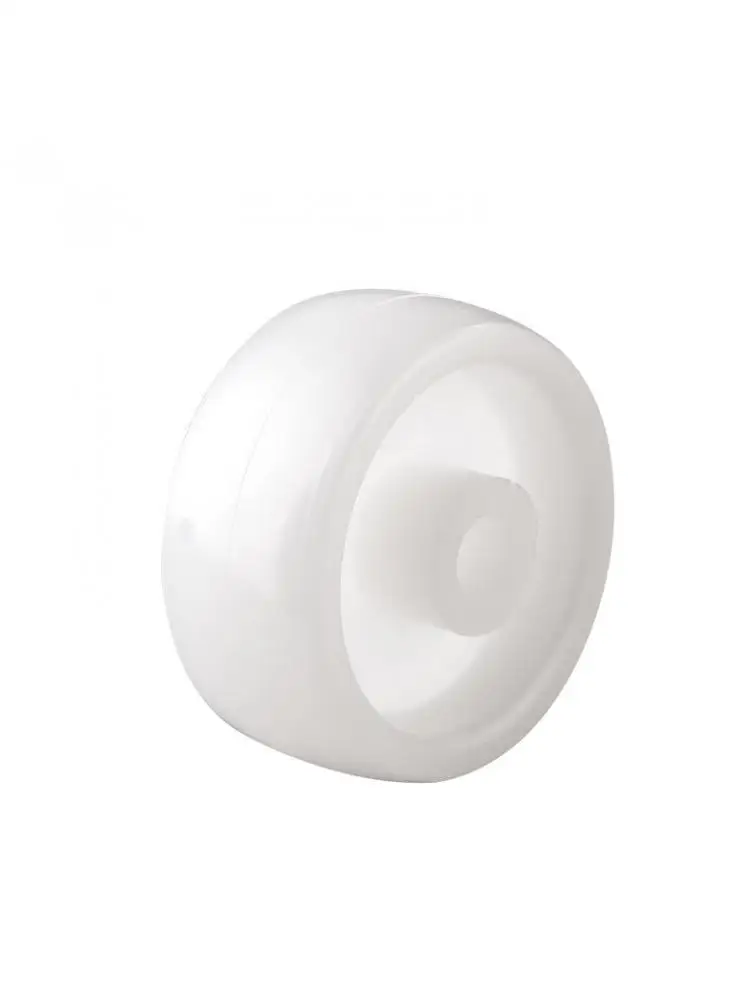 10 Pcs/Lot Casters 1 Inch White Pp Single Wheel Wear-Resistant Nylon Blade Directional Pulley Plastic Furniture