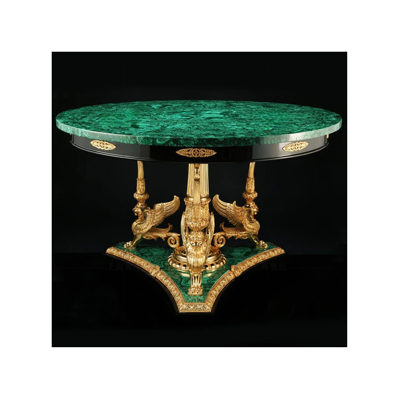 Peacock stone dining table customized luxury luxury stone collection high-end countertop customized gem grade coffee table table