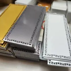 100 stks Blank Sublimatie Metalen Bladwijzer DIY Afdrukken Zilver/Goud/Wit Sublimatie Inkt Transfer papier 0.2mm dikte