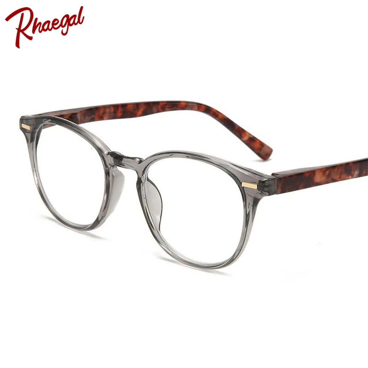 Rhaegal Retro Round Blue Light Filtering Reading Glasses for Women Men Classic Prescription Reader Glasses Strength +1.0 to +4.0