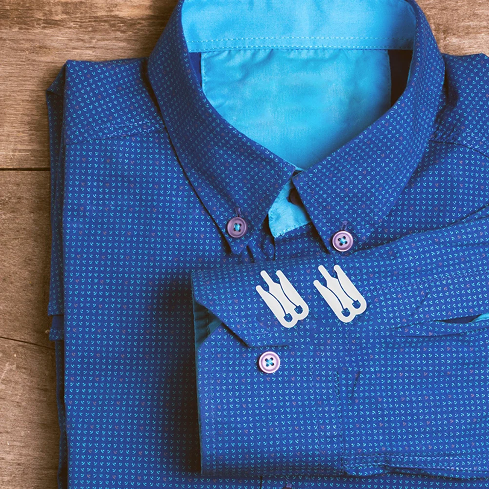 

200pcs Shirt Back Clips Plastic Clothes Fixing Clamps For Shirts T-Shirts Pants Garment Shaping Tool Clothing Packing Pins