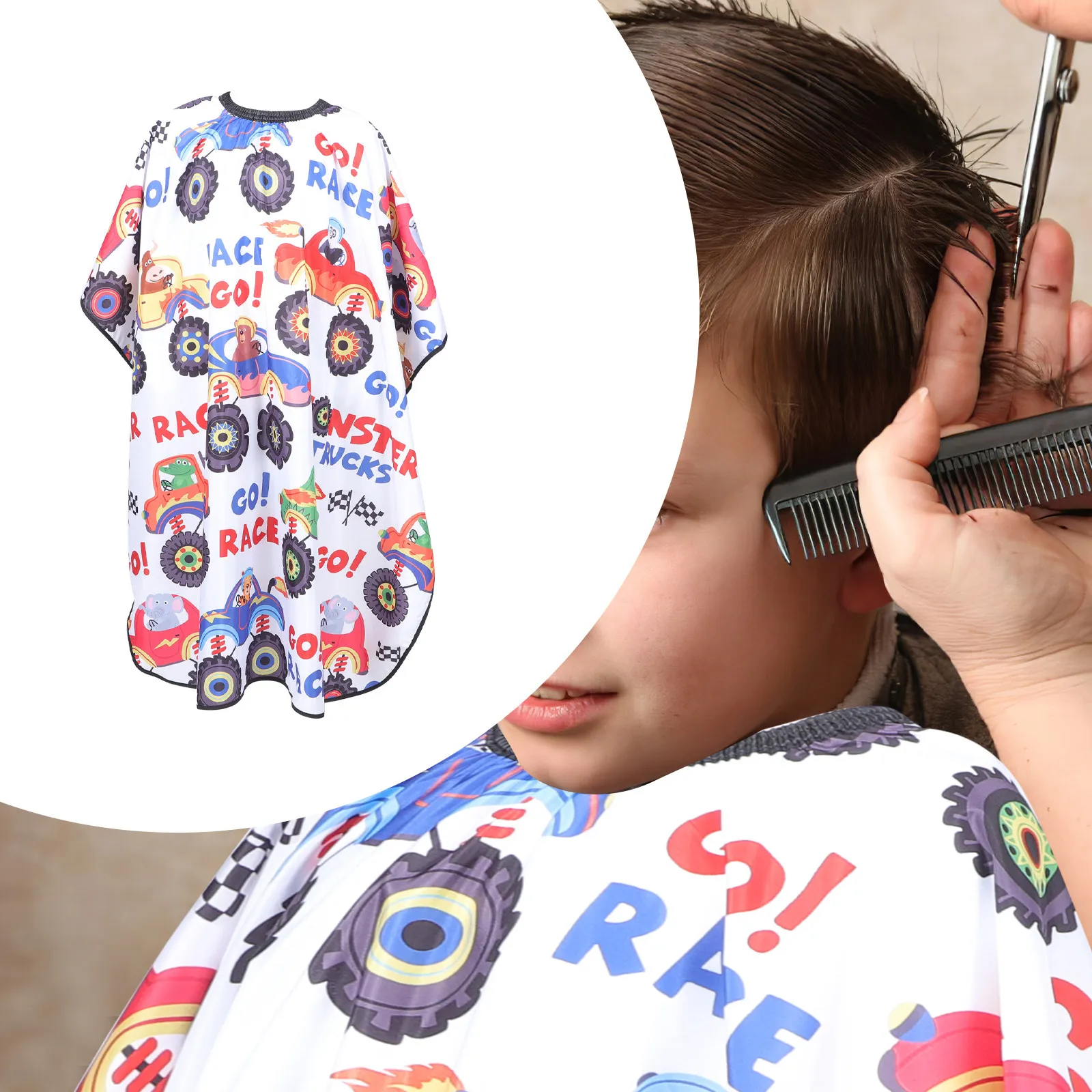 

Reusable Haircut Cape Foldable Compact Design For Home Salon Use Stylist Barber Cape Household Hair Cutting Cover Salon