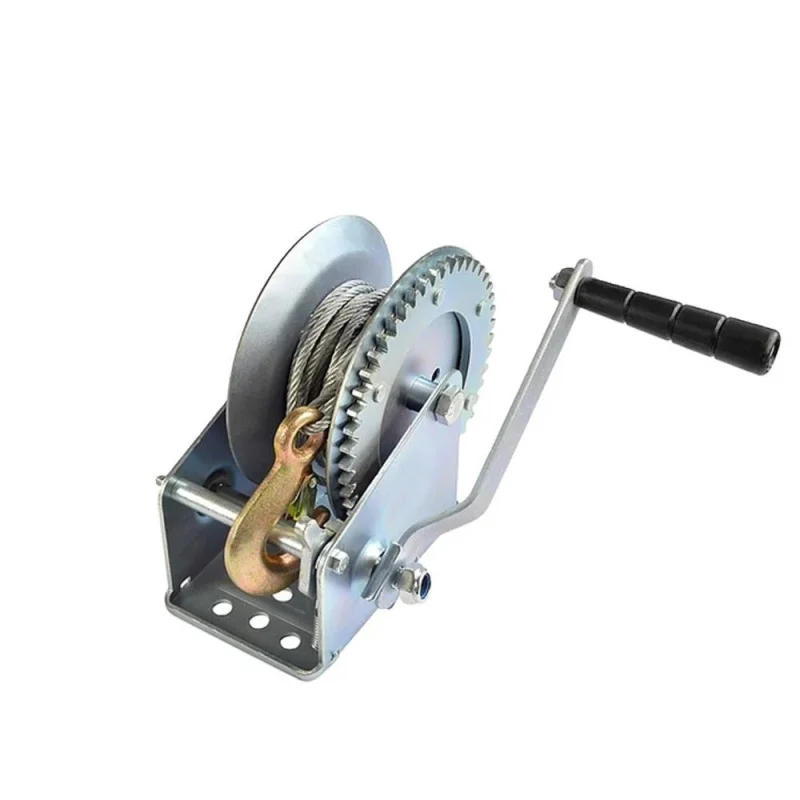 

1200LBS 1800LBS 2600LBS Gear Hand Operated Zin Chromed Steel Trailer Boat Winch