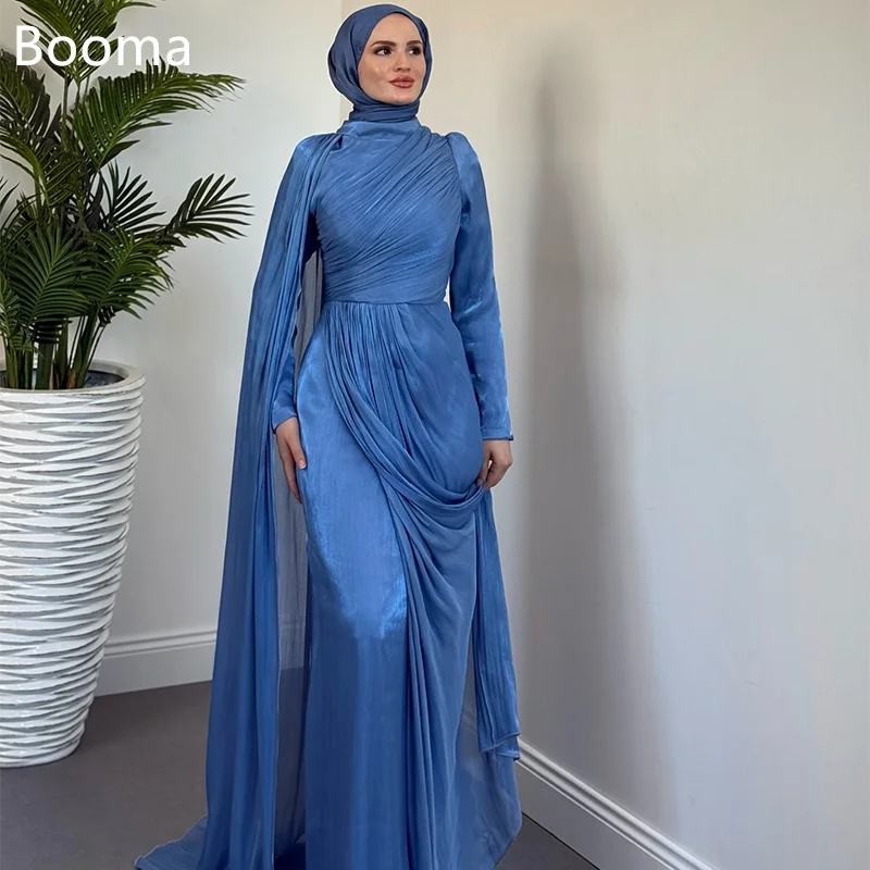 

Booma A-Line O-Neck Shiny Pleat Women Prom Formal Gowns for Women Long Evening Dress Dresses Sleeveless Simple Customized 2025
