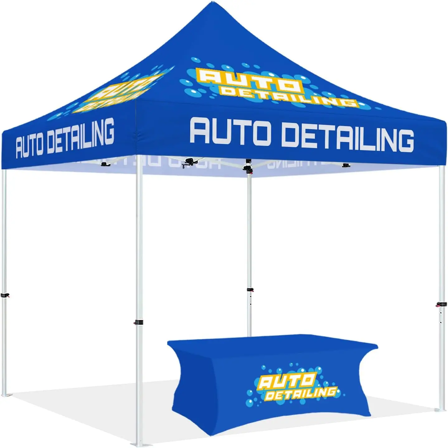 Barraca de dossel personalizada 10x10 com logotipo, substituição superior de barraca resistente personalizada 10x10 capa de dossel pop up personalizada com parede lateral