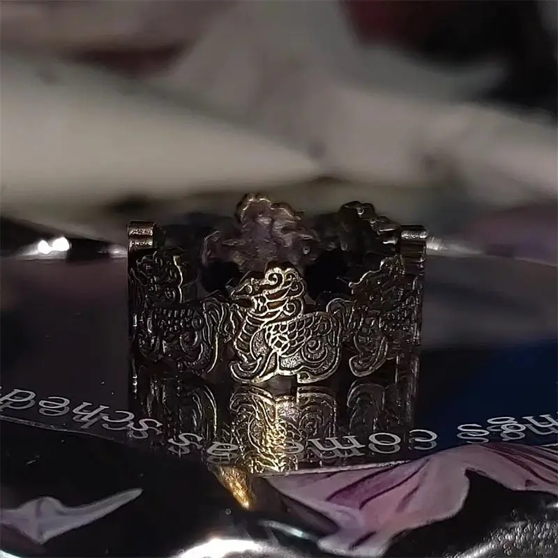 Notes on Grave Robbery Zhang Qiling Kirin Ring The Original Ring with Adjustable Opening Around the Movie Drama