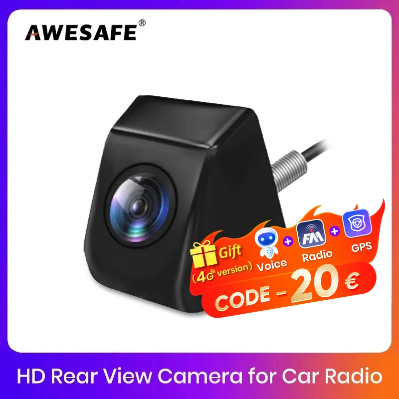 AWESAFE Universal HD 1080P AHD Car Rear Camera Water Proof 120° /140° /145°  Wide Angle Vehicle Parking Reverse