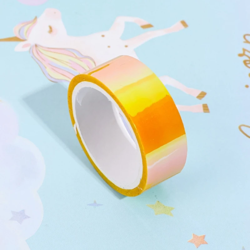 6 ロール 虹色のマスキングテープ クラフト マルチカラー マスキングテープ 男の子 女の子 DIY プロジェクト コーディング & アート デコレーション用