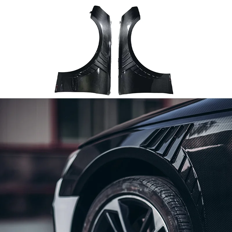Carbon Fiber Front Bumper Side Fender for Audi A4 S4 B9 Pa 2020-2023