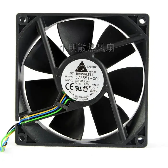 

ORIGINAL AUB0912VH 12V 0.6A 9CM 9025 FAN 4WIRES WITH SPEED DETECTION TEMPERATURE CONTROL PWM