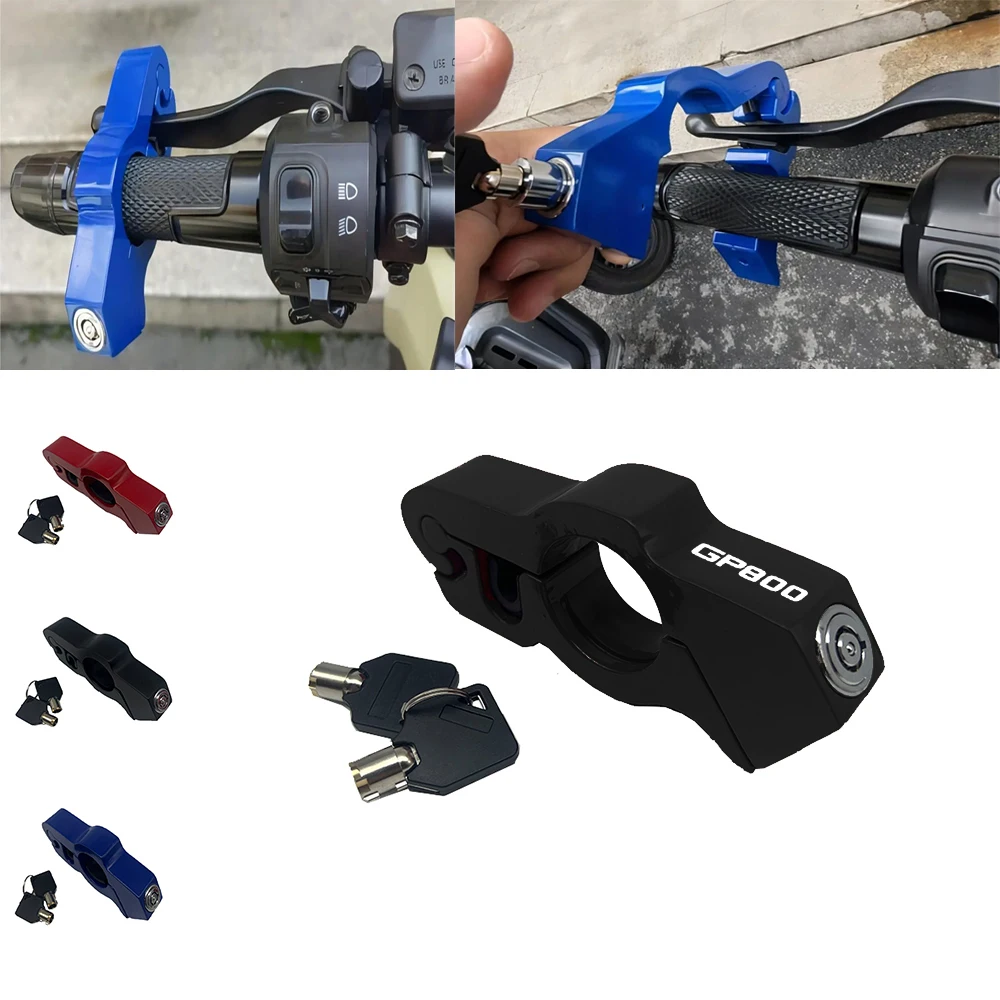 

For GILERA GP800 GP 800 Motorcycle Handlebar Lock Handlebar Brake Handle Solid Lock Imitating Steal Lock Pull Rod Anti Theft