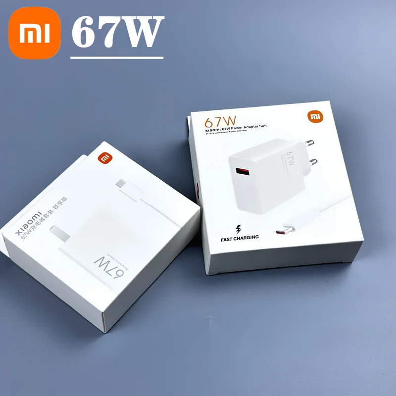 Original Xiaomi 67W Turbo Fast Charger EU Plug 6A Type C Cable For Mi 11 Pro Mix Fold Poco X3 GT X4 Pro 5G Redmi Note 11 Pro