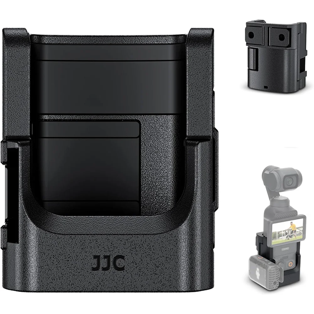 

JJC DJI Osmo Pocket 3 Expansion Adapter Holder with Cold Shoe Attachment LED light Microphone Mount for Pocket 3 Accessories