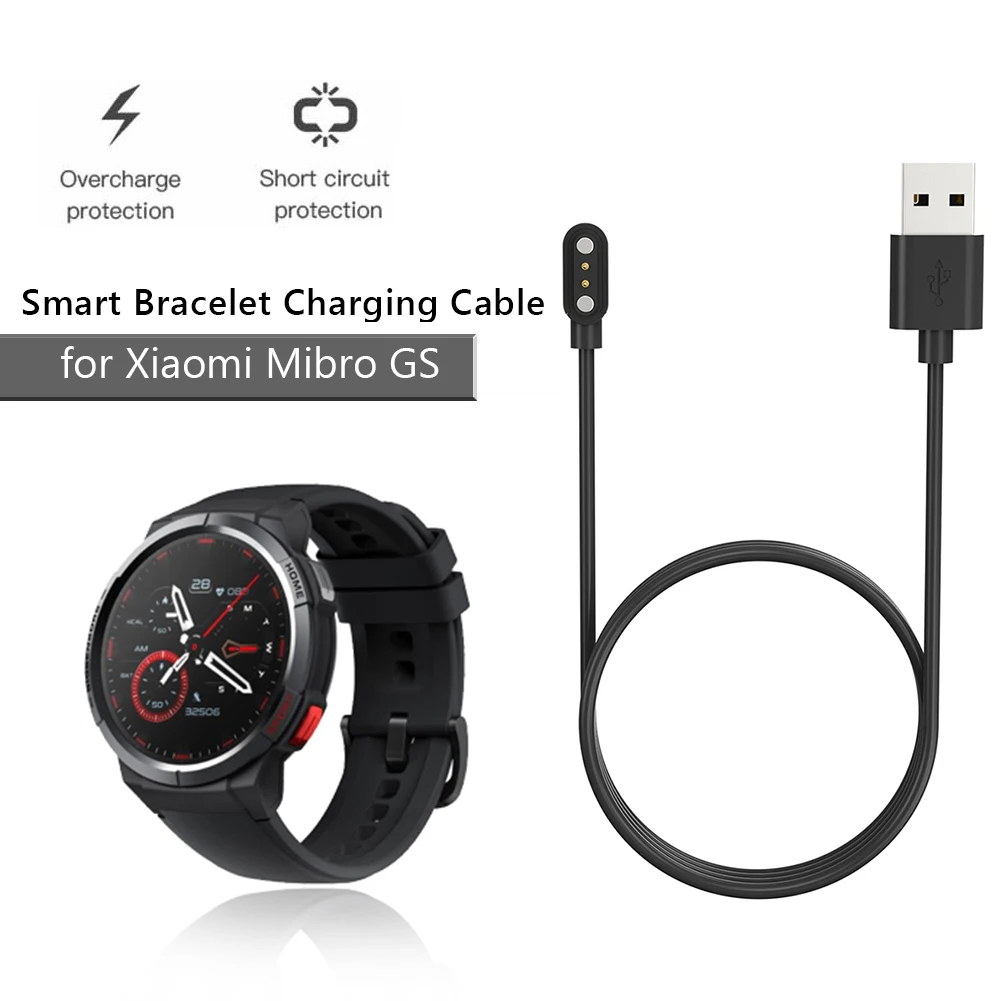 Substituição carregador cabo relógio usb carregador magnético adaptador acessórios smartwatch fio de carregamento equipamentos para xiaomi mibro gs