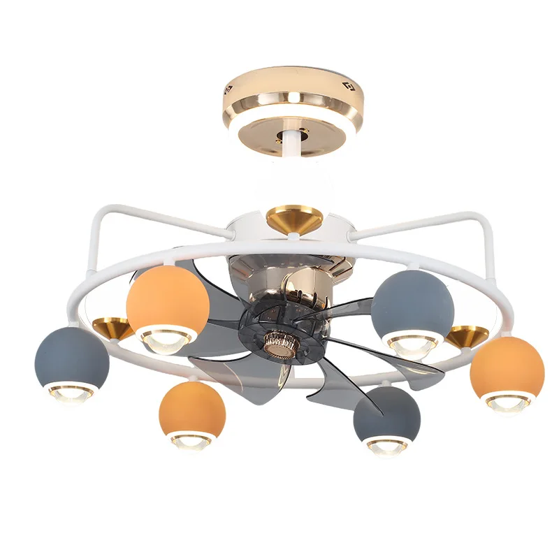 

Living room fan light bedroom dining room fan integrated ceiling light modern simple household ceiling fan lamp
