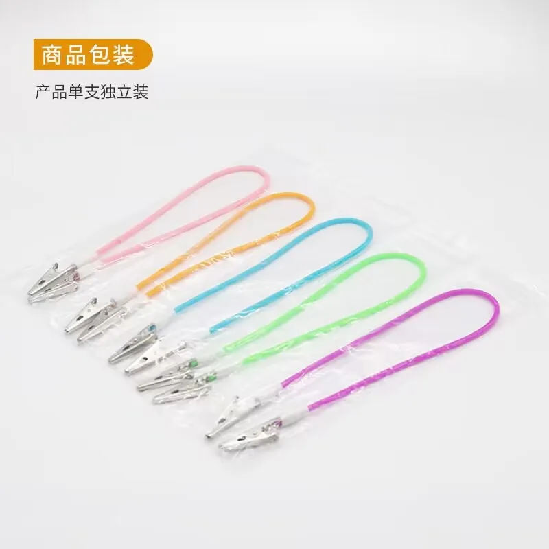 5pcs Dental Colourful Silicone Bib Clips Napkin Holders Dental Patient Clip Scarf Clip Napkin Holder Dental Disposables