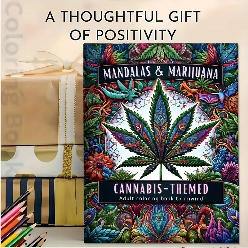 24 Pages Mandala Style, Coloring Book, Coloring Graffiti Creative Painting, Adult Stress Relieving Drawing Book