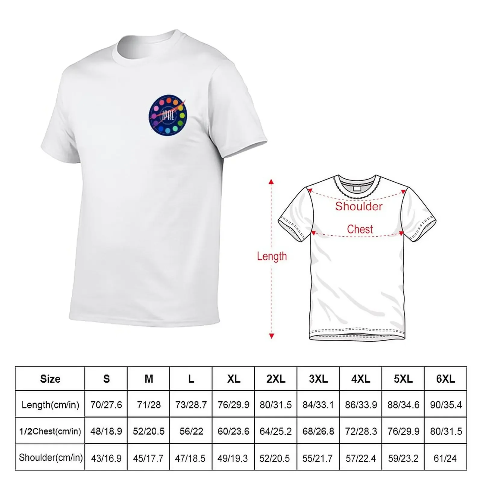 Institute for Planar Research and Exploration Badge T-Shirt korean fashion Aesthetic clothing t shirts for men cotton