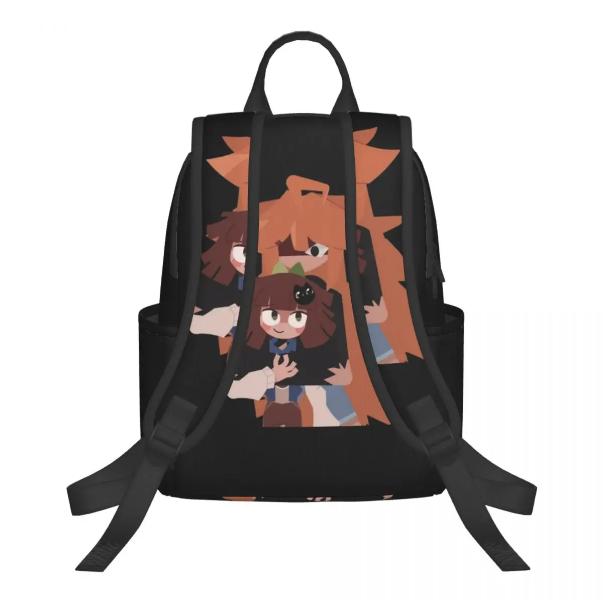 Cartoon Miss Circle 23 Student Backpack School Bag Hiking Travel Daypack for Men Women Bookbag Shoulder Bags