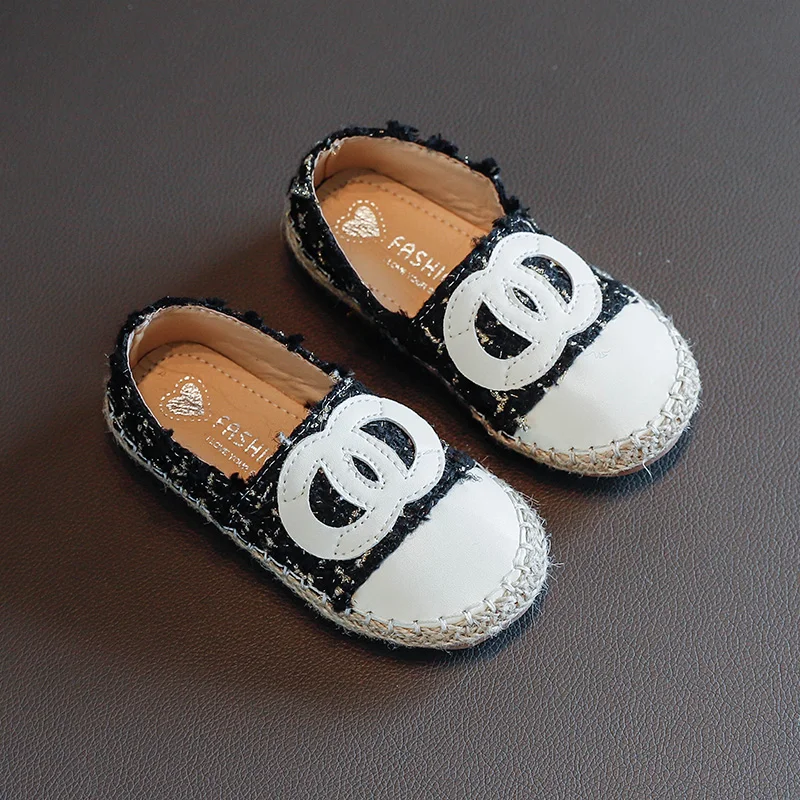 Kids Shoes Girls Shoes Fashion Weave Girls Dress Shoes Knit Soft Sole Loafers Princess Flats Shoes Girls