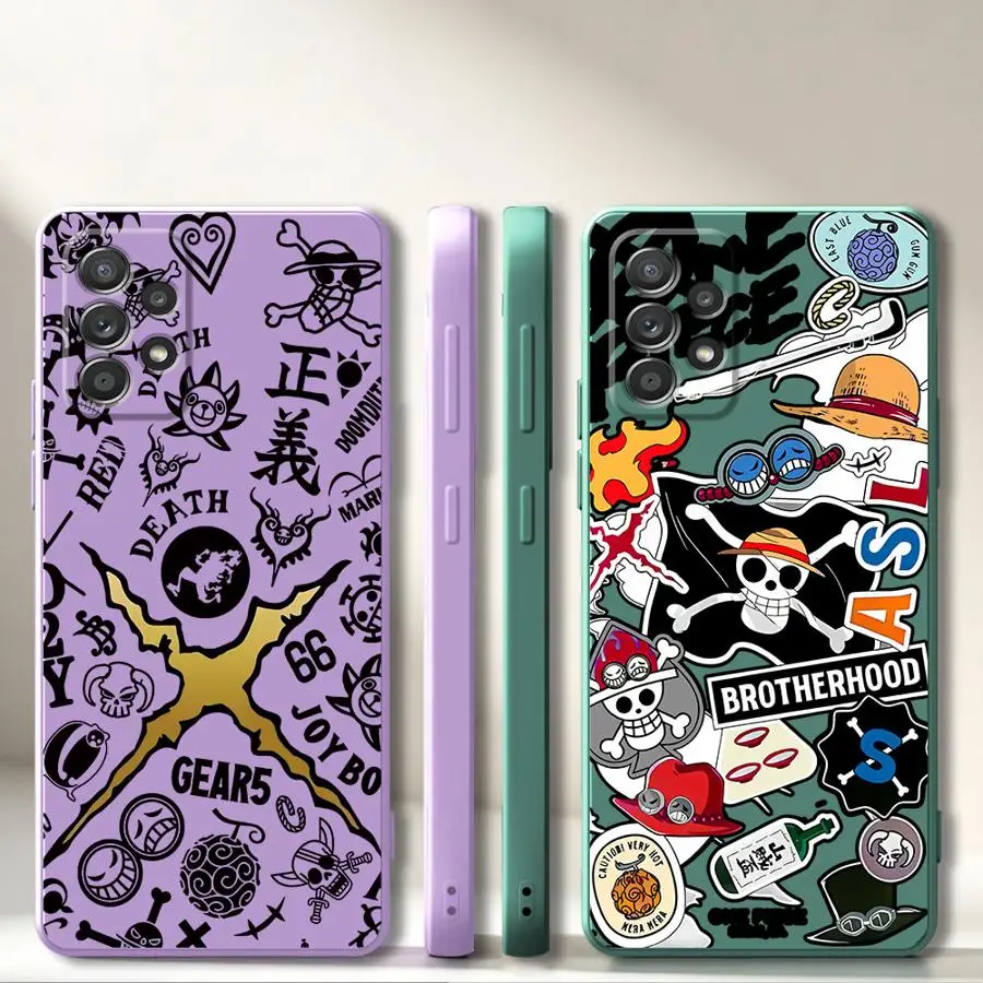 Phone Cover Case for Samsung Galaxy A30s A50 A56 A06 A05 A20s A02s A71 A73 A03 A53 A04 Ones Pieces Thousand Sunny