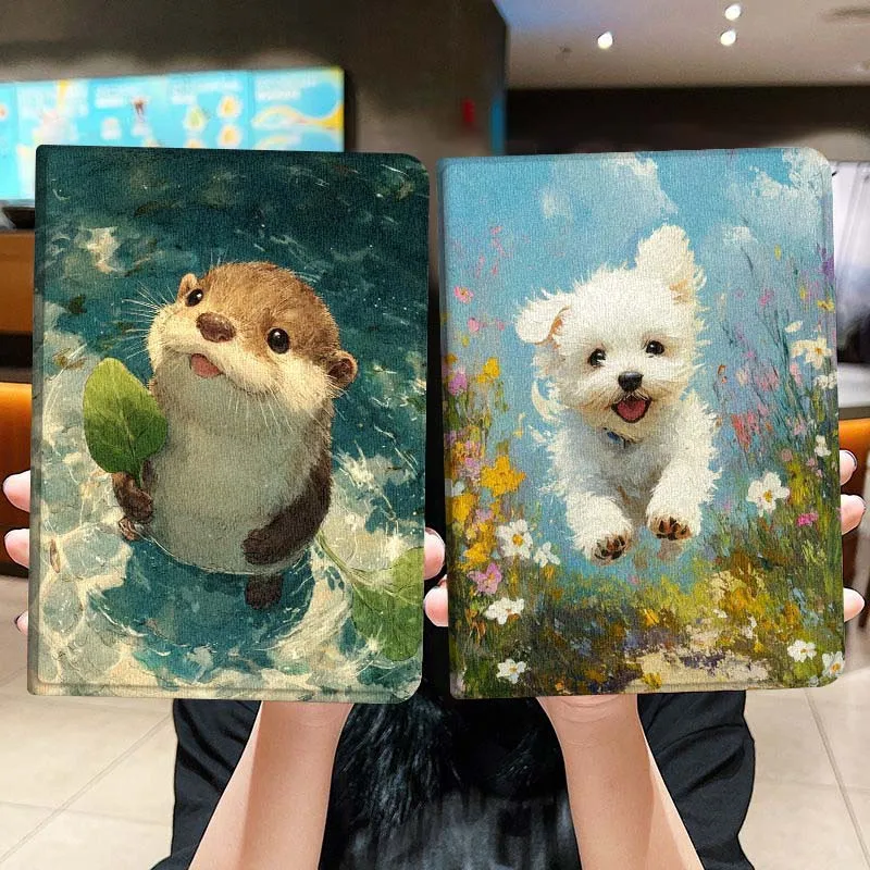 puppy kitten capybaras happy For Samsung Galaxy Tab A A7 A8 A9 A11 S6 S11 10.1 10.4 10.5 Inch Lite Plus Cover Tablet Case