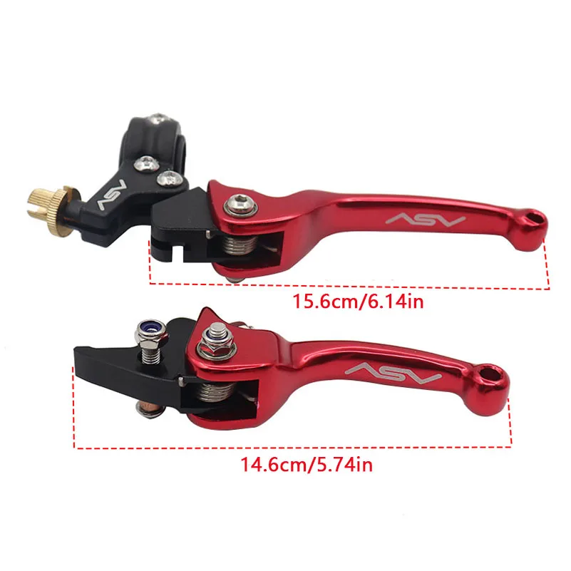 Motorcycle Aluminum Folding ASV Universal Retractable Brake Clutch Brake Lever Suitable for Off-Road Motorcycle Pit Dirt